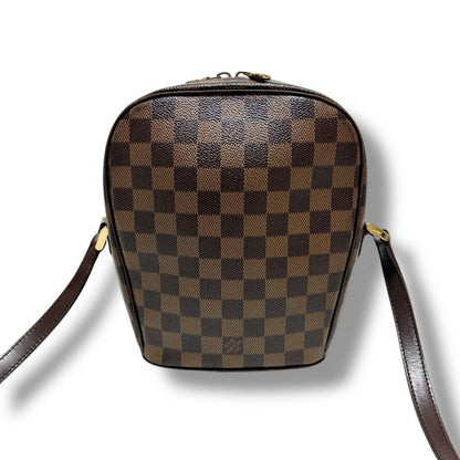 Louis Vuitton Shoulder Bag Ipanema PM Damier Leather Brown Crossbody Bag