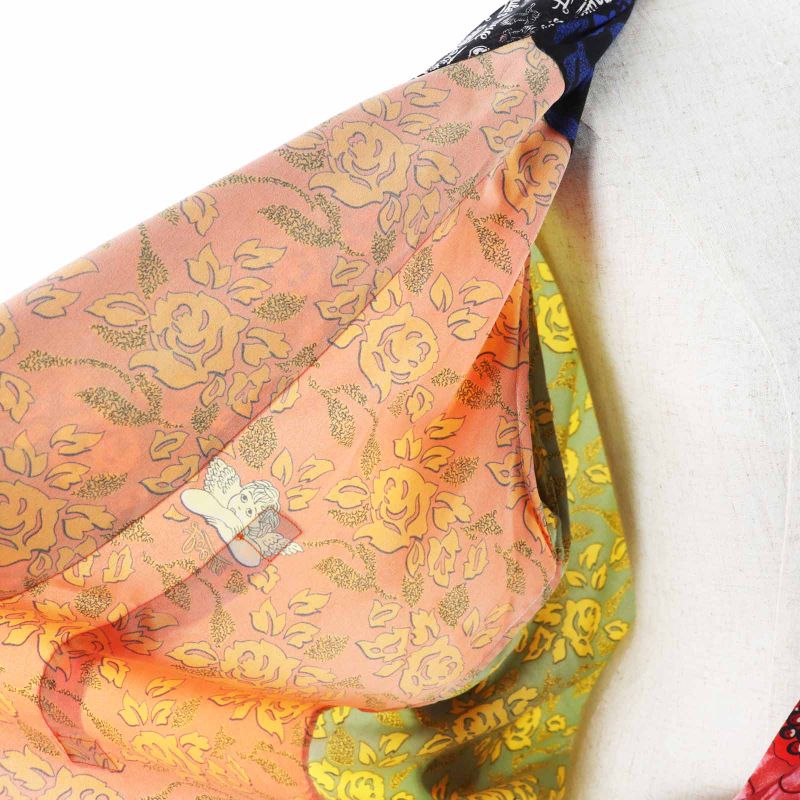 LOEWE S2296340ga Paura Zuibiza Cache Coeur/wrap Dress Multi 36 Made In Italy