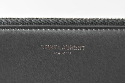 Saint Laurent Paris Flap Pouch Clutch Bag Saint Laurent Zip GM Storm Grey