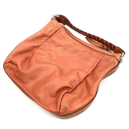 Gucci Shoulder Bag Leather 257090 Pink Silver Hardware D7608708 Bamboo Full