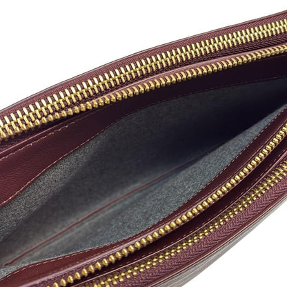 Celine Shoulder Bag Trio Large Bordeaux Leather