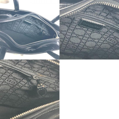 DIOR Handbag Shoulder Bag Leather Black