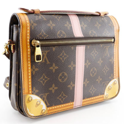 Louis Vuitton Pochette Metis Summer Trunk Monogram Canvas Brown Dr2178 Ladies