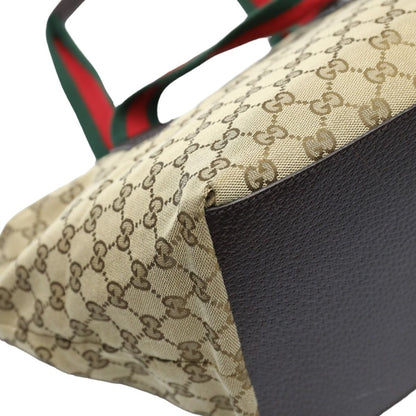 Gucci Handbag GG Canvas Tote Bag Beige