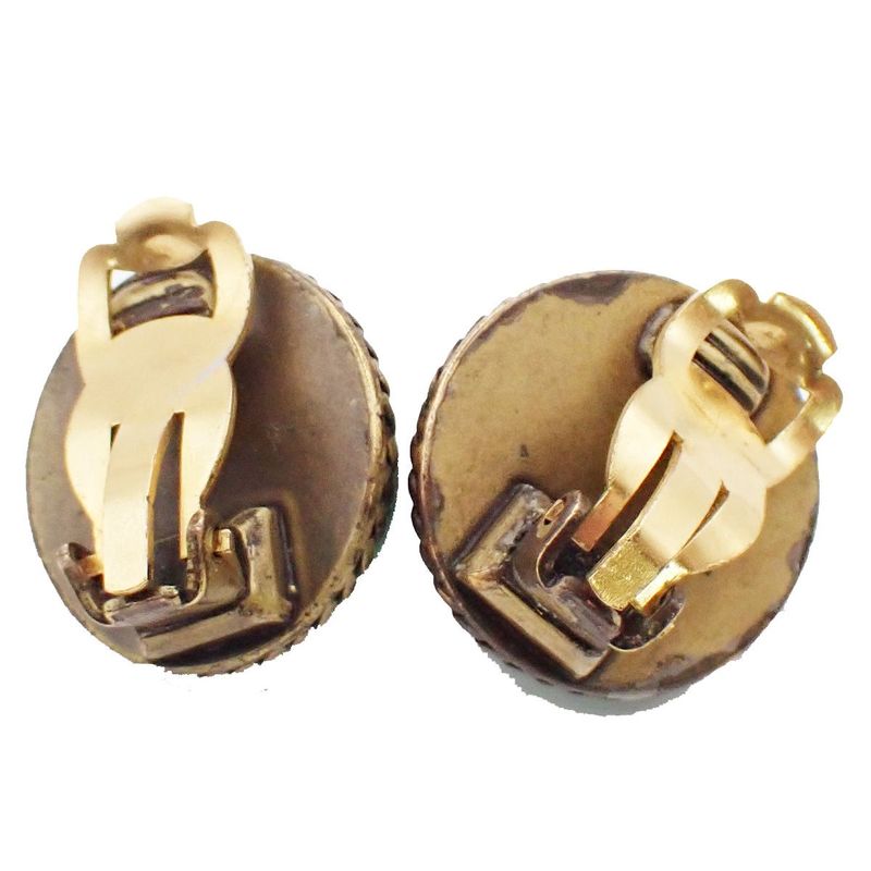 Chanel Earring CC Logo Emerald Green 34ka602