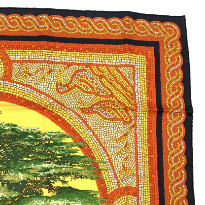 Hermes Carre 90 SOUS LE Cedre Under The Himalayan Cedars Multicolor Silk Scarf
