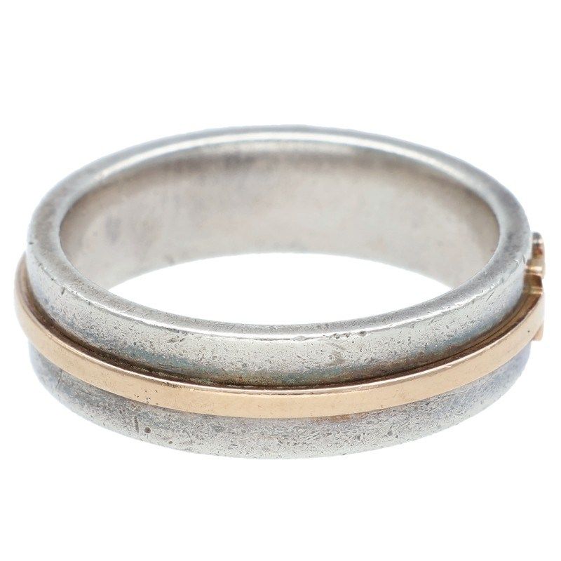 Tiffany & Co T TWO 18K Silver Combination Ring Men's Size 17