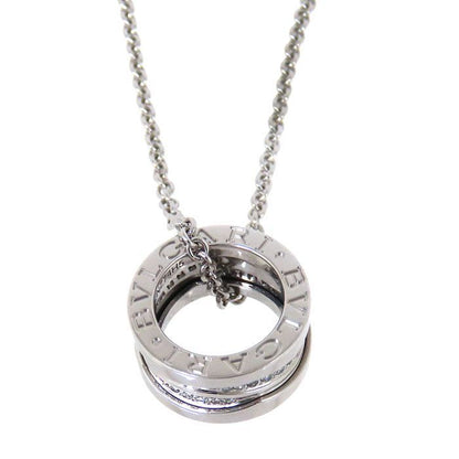 Bvlgari Bulgari B-zero1 Legend Diamond Necklace 18K White Gold 750 White Gold