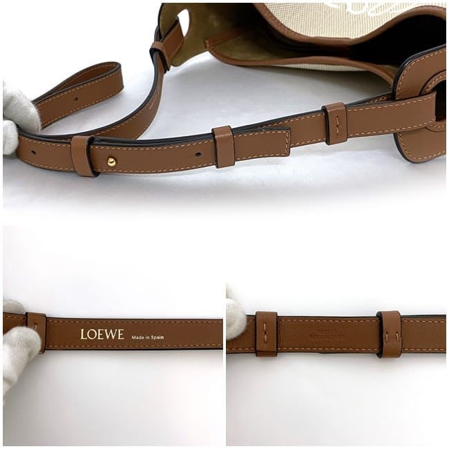 Loewe Shoulder Bag Brown Beige Anagram