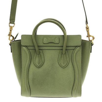 Celine Nano Luggage Handbag - 15LK - Nano - Khaki - Women