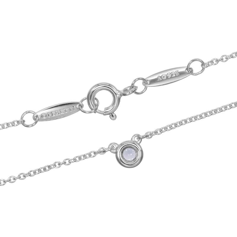 Tiffany & Co Colored By-the-yard Blue 925 Silver X Colored Stones Ladies 1.64g