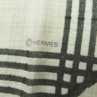 Hermes Les Rubans D'Hermes Ribbon 100% Cashmere Stole Beige Multi With Box