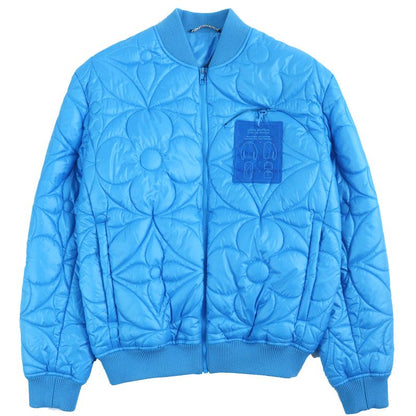 Louis Vuitton 22SS Hlb51e Monogram Flower Quilted Jacket Blouson Blue 48 Made
