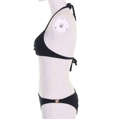 Fendi 2022 Fxbh60 Lined Zucca Pattern FF Logo Hardware Swimwear Bikini Top And