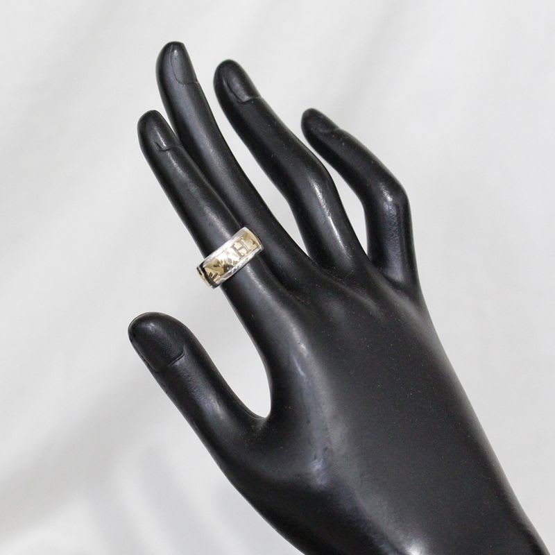Hermes H Logo Ring No 8 18K SV 925 Special Price Inner Box E1736