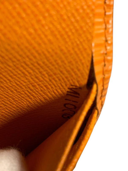 2841 Louis Vuitton Porte Monet Vieux Viennois Epi Orange Clasp M6324h Preowned