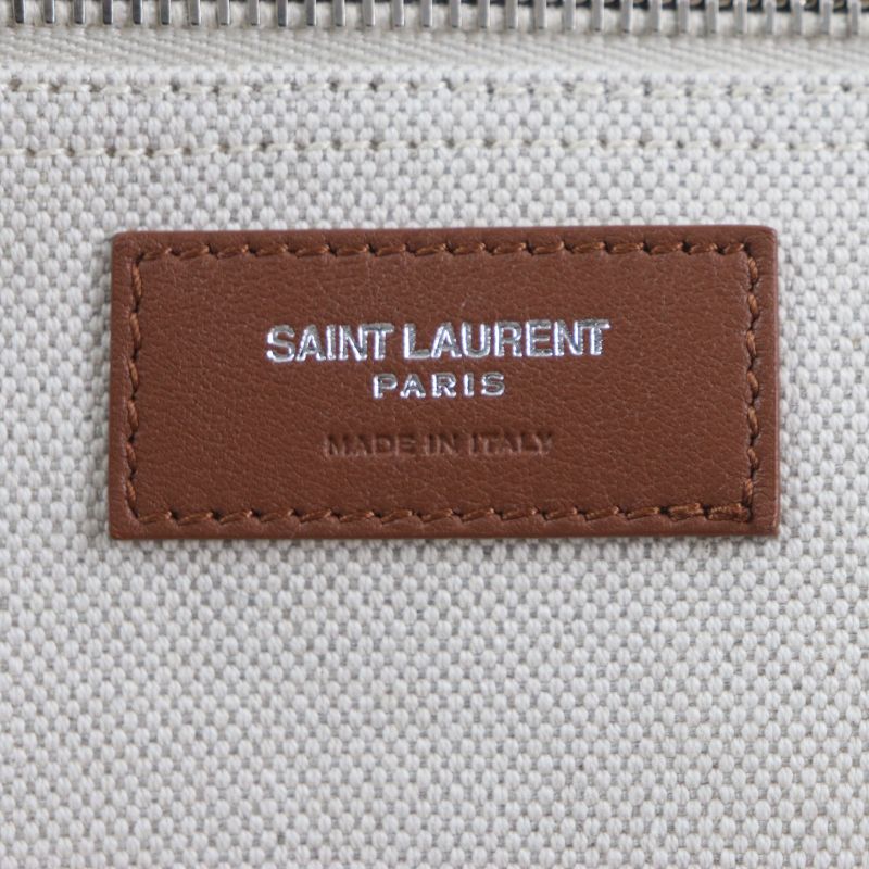  Saint Laurent Paris 685543 Rive Gauche Maxi 2WAY Shopping Bag Canvas Leather