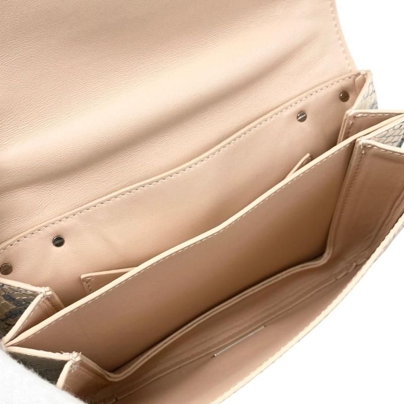 Bottega Veneta Shoulder Bag Mount Small Envelope Bag 667399 V10r0 Chain Python