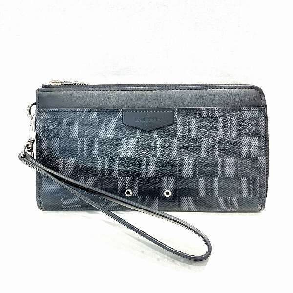 Louis Vuitton Damier Graphite Zippy Dragonne N60379 Long Wallet For Men