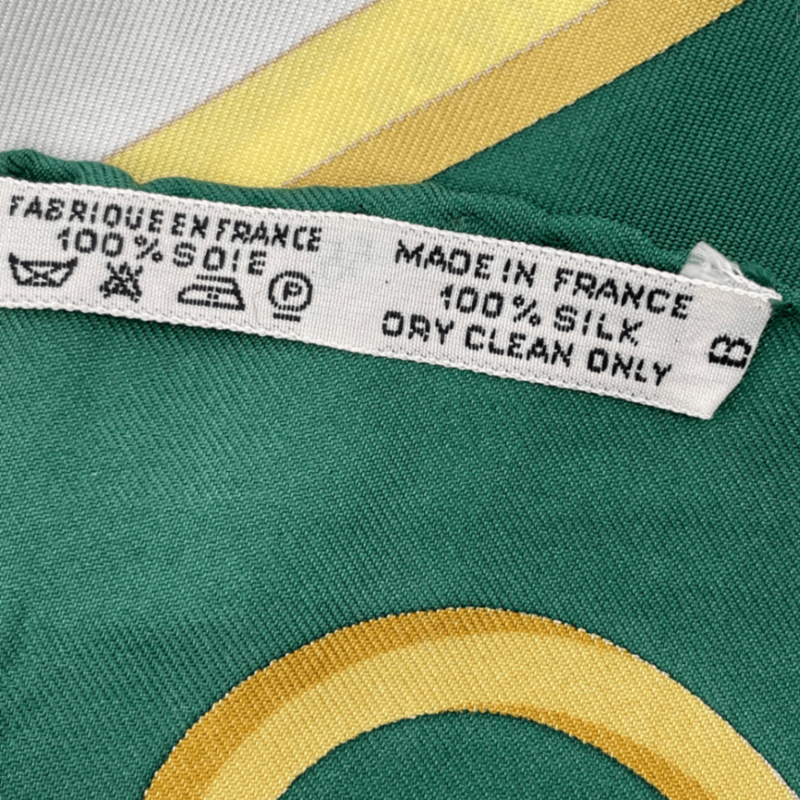 Hermes Carre 90 LES Ponts DE Paris Bridge Scarf Green
