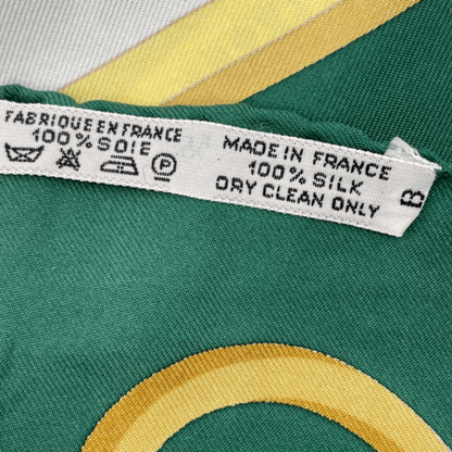 Hermes Carre 90 LES Ponts DE Paris Bridge Scarf Green