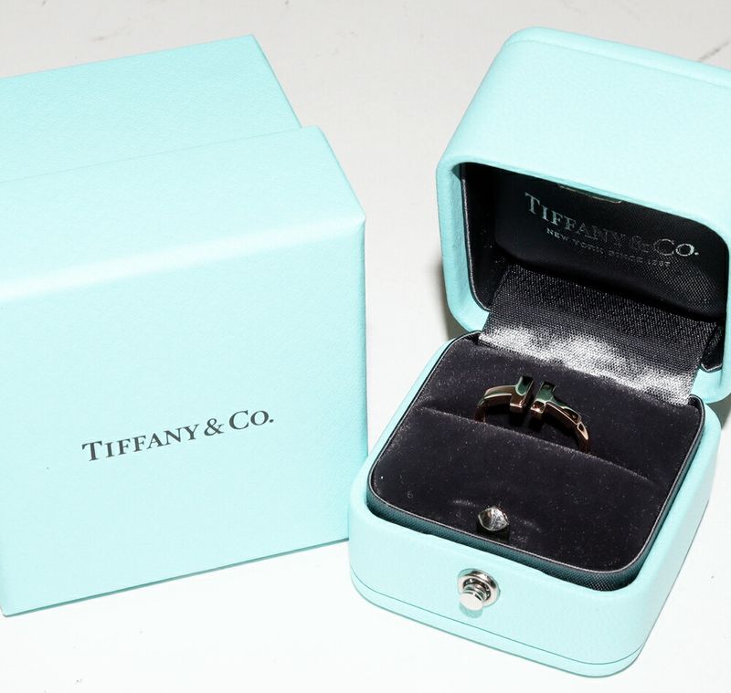 Tiffany & Co Rings 18K Pink Gold T-wire Ring
