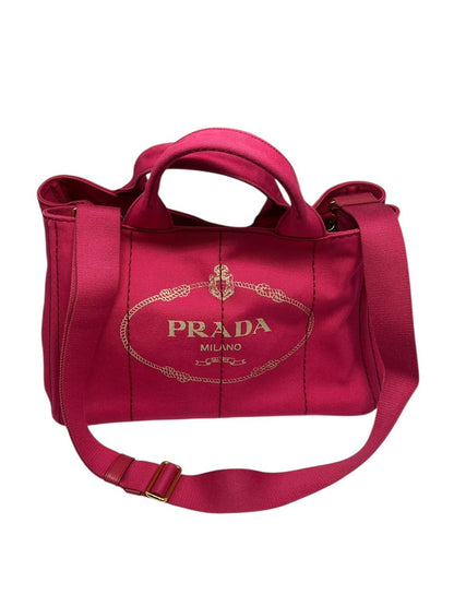 Prada Canapa Tote Tote Bag Shoulder Bag 2WAY Bag Pink Preowned