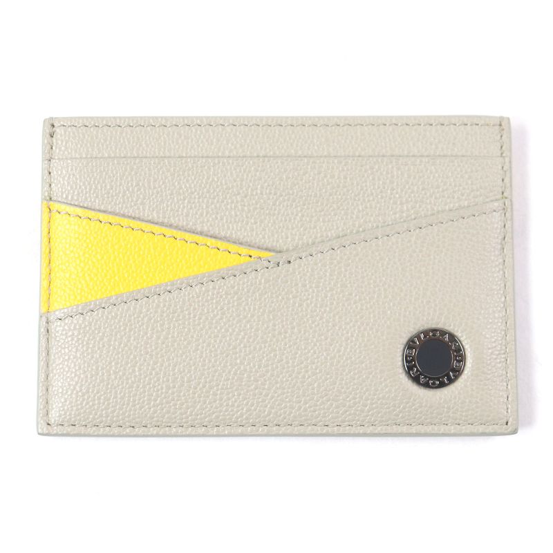 Bvlgari 294147 Bvlgari MAN Logo Hardware Leather Card Case Business Card Holder