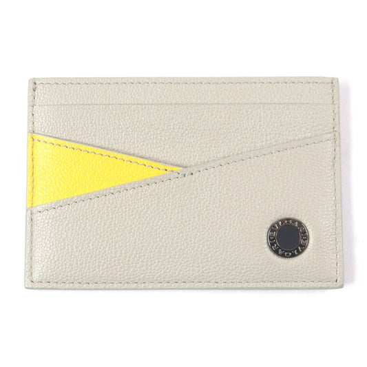 Bvlgari 294147 Bvlgari MAN Logo Hardware Leather Card Case Business Card Holder