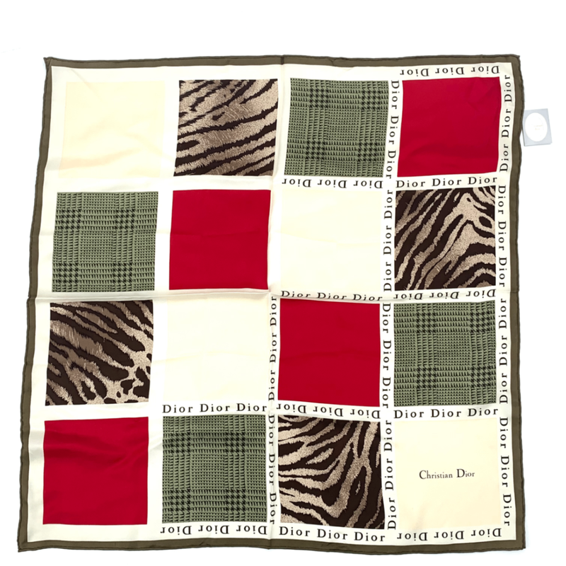 Christian DIOR Scarf Silk Multicolor