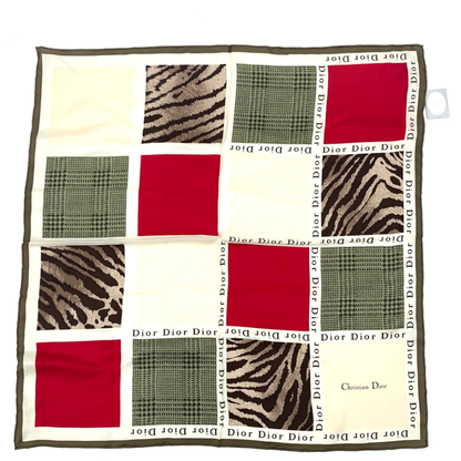 Christian DIOR Scarf Silk Multicolor