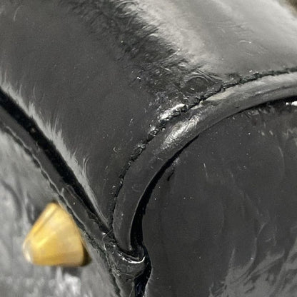 Dior/christian Dior Handbag Lady Dior Medium Bag Black Trotter Leather