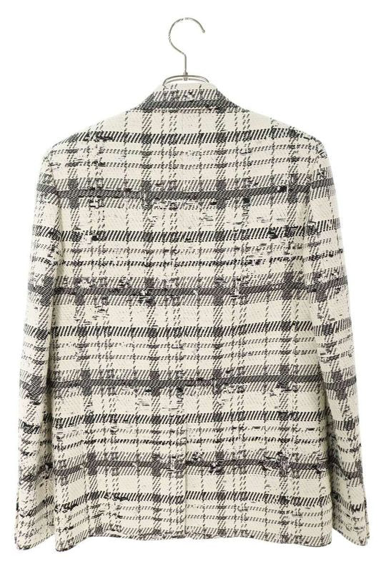 Saint Laurent Paris 21SS 644461 Y1c66 Tweed Design Jacket Men's 42