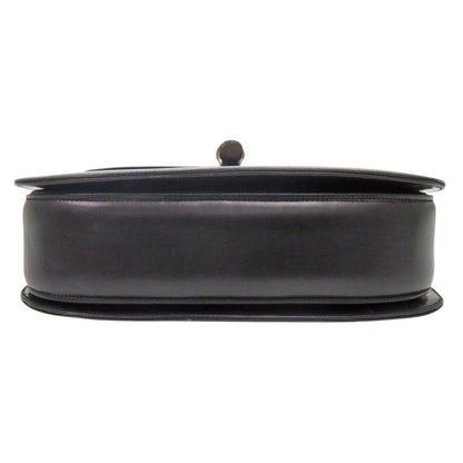 Gucci Bamboo Turnlock Vintage Leather Black Handbag Black 0715 Gucci