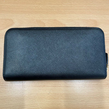 Prada Saffiano Round Zipper Long Wallet A25-1225