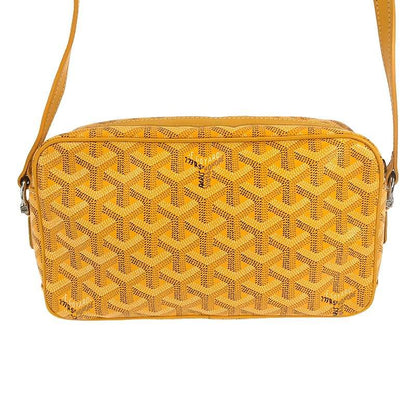 Goyard - Capvert Leather Logo Shoulder Bag - Unisex - Mustard - Ladies