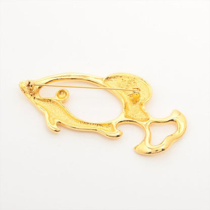 Yves Saint Laurent Yves Saint Laurent Dolphin Motif Pin Brooch GP Gold Made In