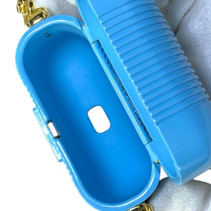 Fendi Airpods Case Airpods Case Earphone Case Key Holder Charm Light Blue Gold