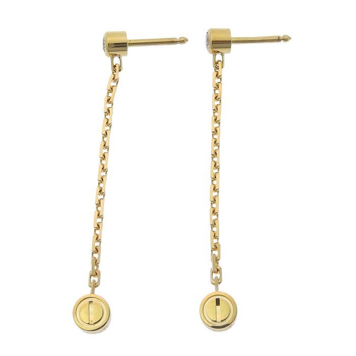 Cartier Love Diamond Earrings 18K Yellow Gold 750 Yellow Gold Diamond Earring