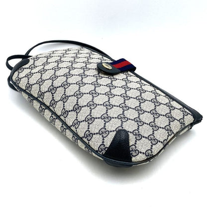 Gucci 904 02 026 Shoulder Bag GG Supreme Vintage Old Gucci Navy Women Men