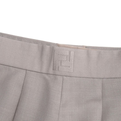 2023Fendi Shorts Size 36 FF Embroidery Double F Half Pants Made In Italy