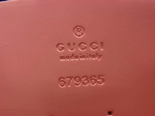 Gucci 679365 Childrens GG Pattern Rubber Tote Handbag Ladies Pinkish