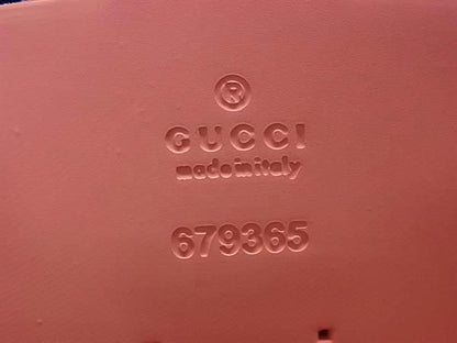 Gucci 679365 Childrens GG Pattern Rubber Tote Handbag Ladies Pinkish
