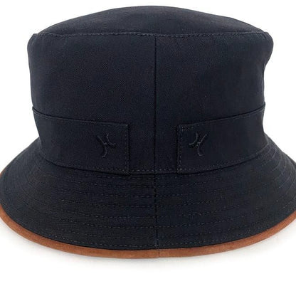 Hermes Bucket Hat Black Brown Buckeye Size 57