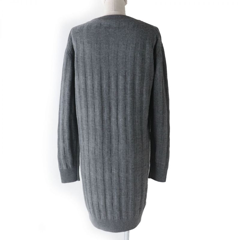 Hermes 2021 Ladies 100% Wool Long Sleeve Long Knit