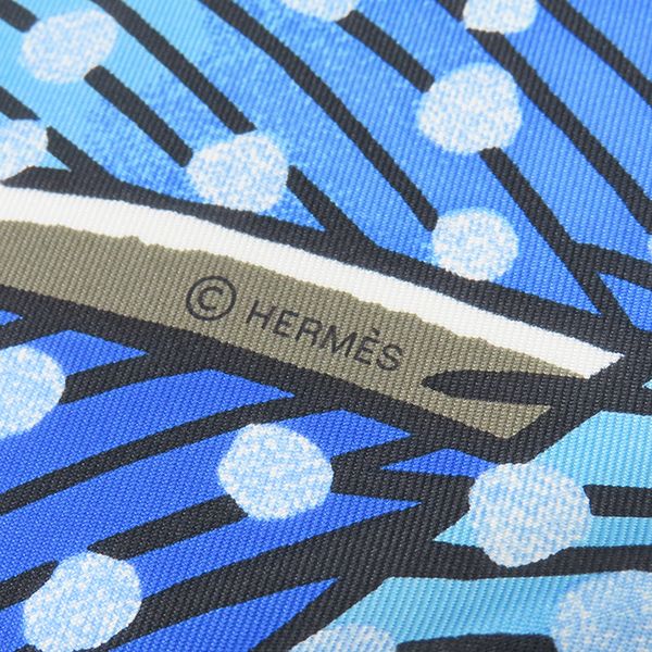 Hermes Scarf Carre 90 Carre Silk Orange Blue and Multicolor [baobab Cat Baobab