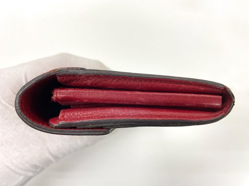 Louis Vuitton Monogram Portefeuille-pallas Long Wallet M58414 Red × Brown Made