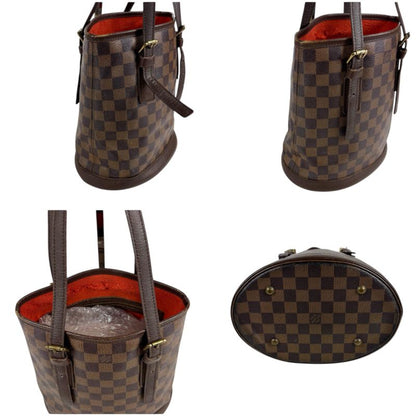 Louis Vuitton Petit Baguette Marais Mini Tote Bag Damier Leather Brown Shoulder