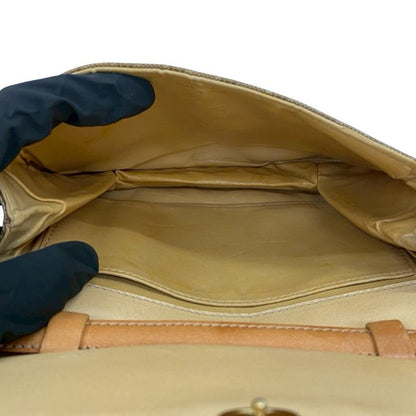 Celine Vintage Macadam Blason Triomphe Pattern Leather Mini Shoulder Bag