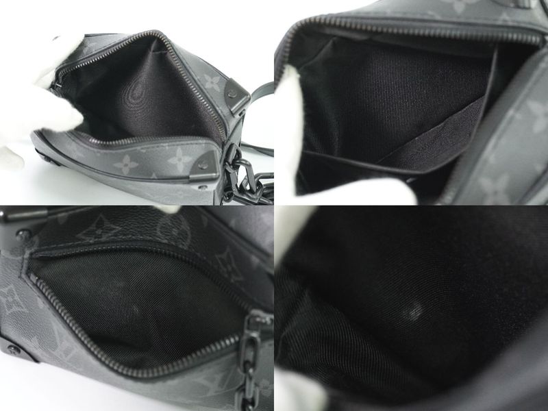 Authentic Louis Vuitton LV Mini Soft Trunk Monogram Eclipse Shoulder Bag